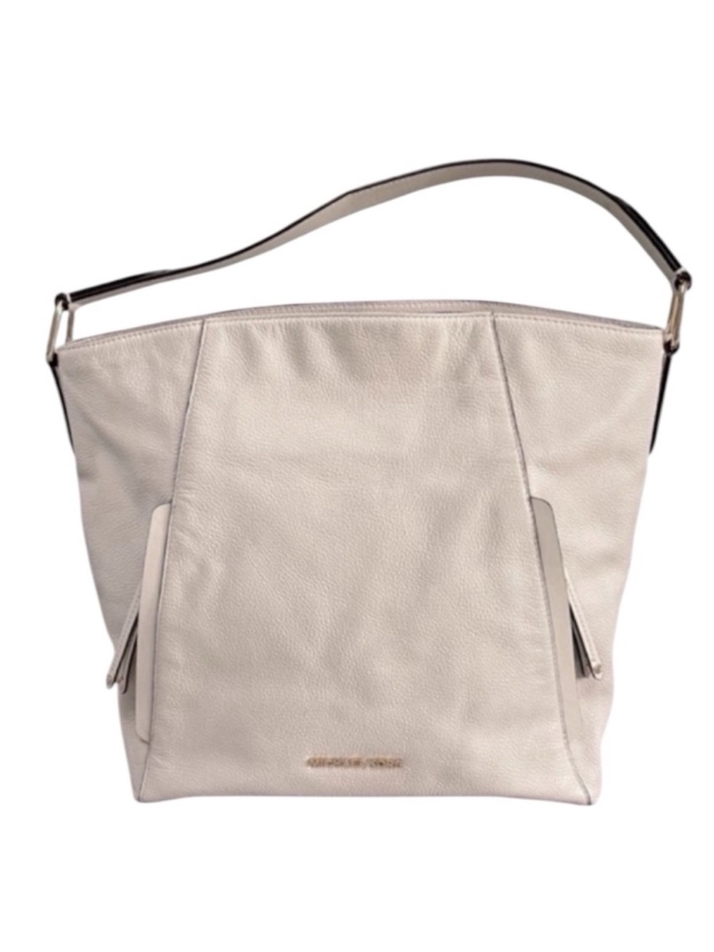 NEW Michael Kors Hobo Shoulder Bag Leather Purse Tote Vanilla Cream